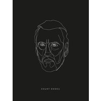 Komar Poster Star Wars Lines Dark Side Dooku Star Wars B/L: ca. 30x40 cm von Komar