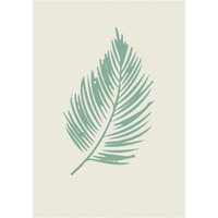 Komar Poster Winter Tropics Black Panther Palm L Blätter B/L: ca. 30x40 cm von Komar