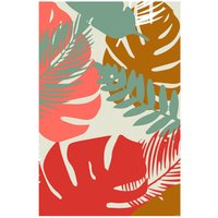 Komar Poster Winter Tropics Black Panther Plants Blätter B/L: ca. 50x70 cm von Komar