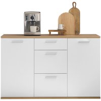 Kommode BC 1035 weiß Eiche Artisan Nachbildung B/H/T: ca. 135x86x38 cm von XXXL