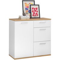 Kommode BC 1035 weiß Eiche Artisan Nachbildung B/H/T: ca. 96x86x38 cm von XXXL