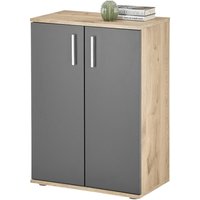 Kommode BC 1040 Eiche Viking Nachbildung dunkelgrau B/H/T: ca. 60x84x35 cm von XXXL