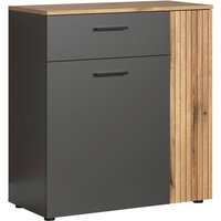 Kommode Esteban anthrazit Eiche Evoke Coast Nachbildung B/H/T: ca. 80x86x38 cm von XXXL