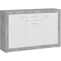 Kommode Focus Beton Optik weiß glänzend B/H/T: ca. 133,9x90x39 cm von XXXL
