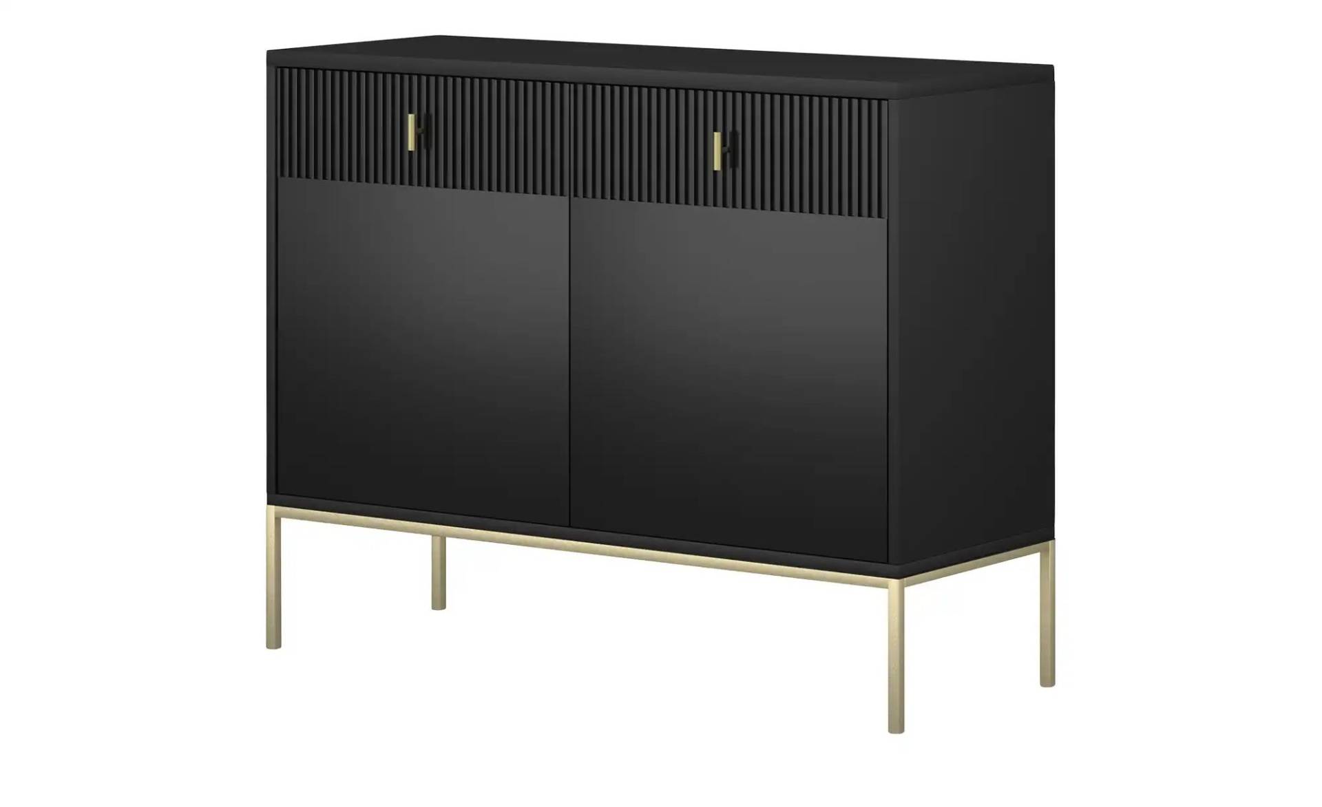 Kommode  Maglione ¦ schwarz ¦ Maße (cm): B: 104,2 H: 82,6 T: 39.0 Kommoden & Sideboards > Kommoden - Höffner