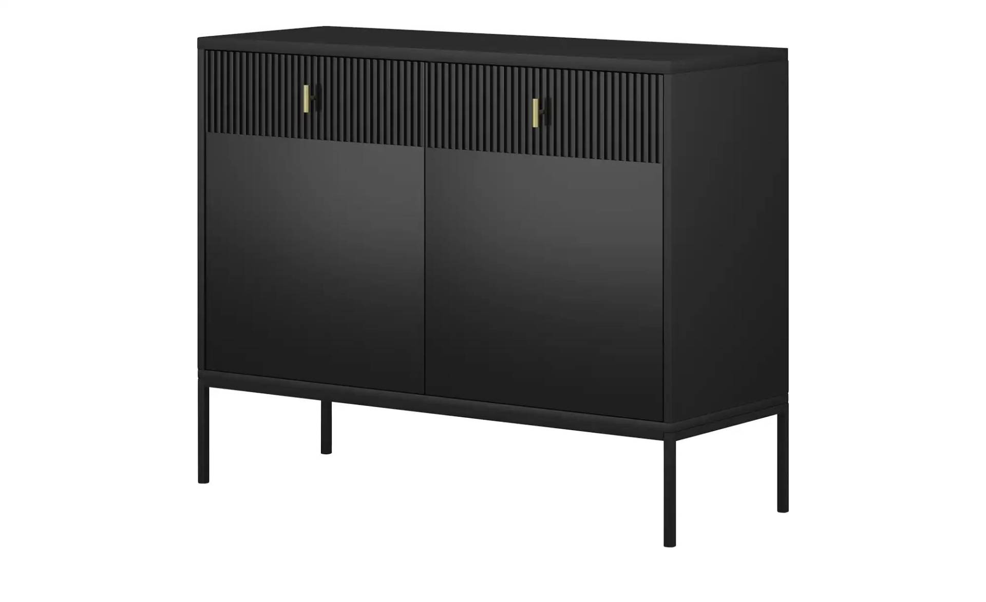 Kommode  Maglione ¦ schwarz ¦ Maße (cm): B: 104,2 H: 82,6 T: 39.0 Kommoden & Sideboards > Kommoden - Höffner