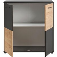 Kommode Zero Eiche Artisan Oak Nachbildung anthrazit B/H/T: ca. 72x72x34 cm Kommode Zero Eiche Artisan Oak Nachbildung anthrazit B/H/T: ca. 72x72x34 cm