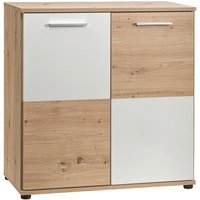 Kommode Zero Eiche Artisan Oak Nachbildung weiß B/H/T: ca. 72x72x34 cm Kommode Zero Eiche Artisan Oak Nachbildung weiß B/H/T: ca. 72x72x34 cm