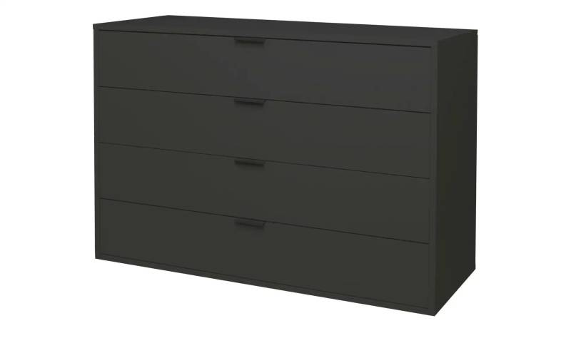 Kommode   ¦ schwarz ¦ Maße (cm): B: 119 H: 87 T: 45.0 Kommoden & Sideboards > Kommoden - Möbel Kraft