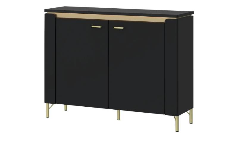 Kommode mit Softclose Losini ¦ schwarz ¦ Maße (cm): B: 110,4 H: 87,3 T: 40.0 Kommoden & Sideboards > Kommoden - Höffner
