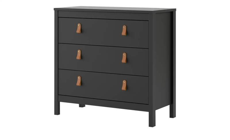 Kommode   ¦ schwarz ¦ Maße (cm): B: 82 H: 80 T: 38.0 Kommoden & Sideboards > Kommoden - Möbel Kraft
