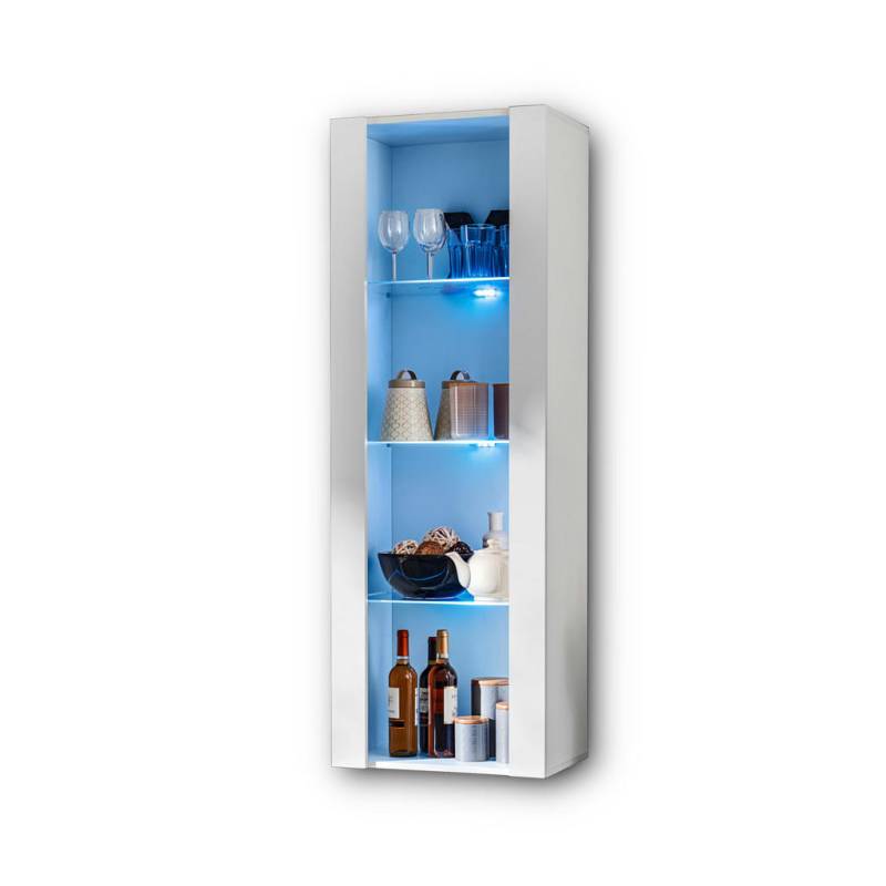 Komodee VITRINE Weiß, Weiß