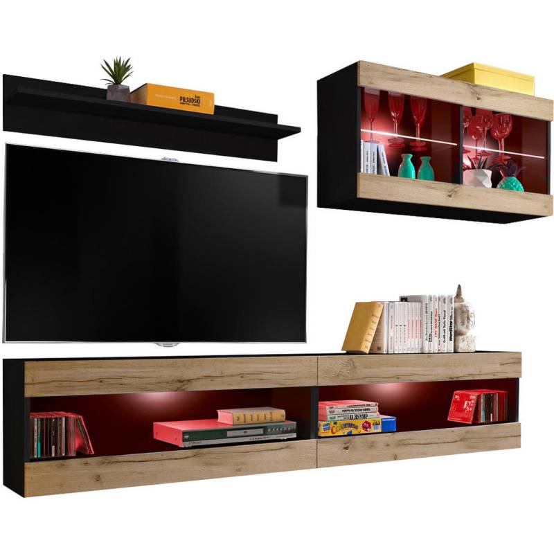 Komodee WOHNWAND Eiche Wotan, Eiche Wotan Komodee WOHNWAND Eiche Wotan, Eiche Wotan