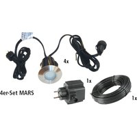 Komplettset Einbauleuchte MARS - 4er Set = 4 x Mars + Kabel 10 m + Trafo von woodstore24