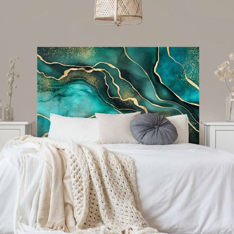 Kopfteil Bett Smaragdfarbener Marmor