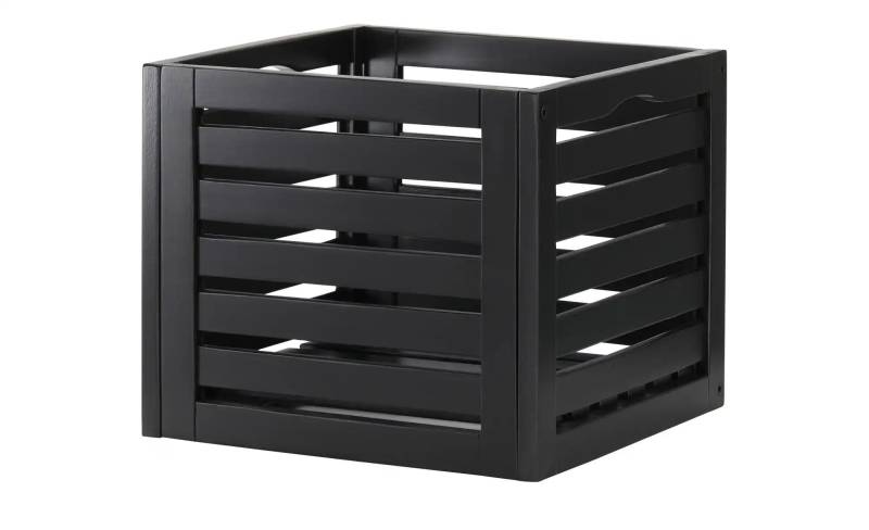 Korb   ¦ schwarz ¦ Massivholz ¦ Maße (cm): B: 31 H: 26 T: 31.0 Aufbewahrung > Aufbewahrungsboxen - Möbel Kraft