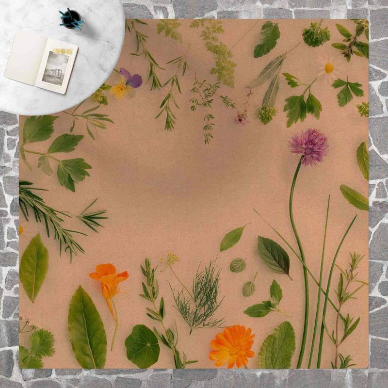 Kork-Teppich Kräuter und Blüten