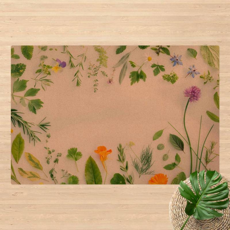 Kork-Teppich Kräuter und Blüten