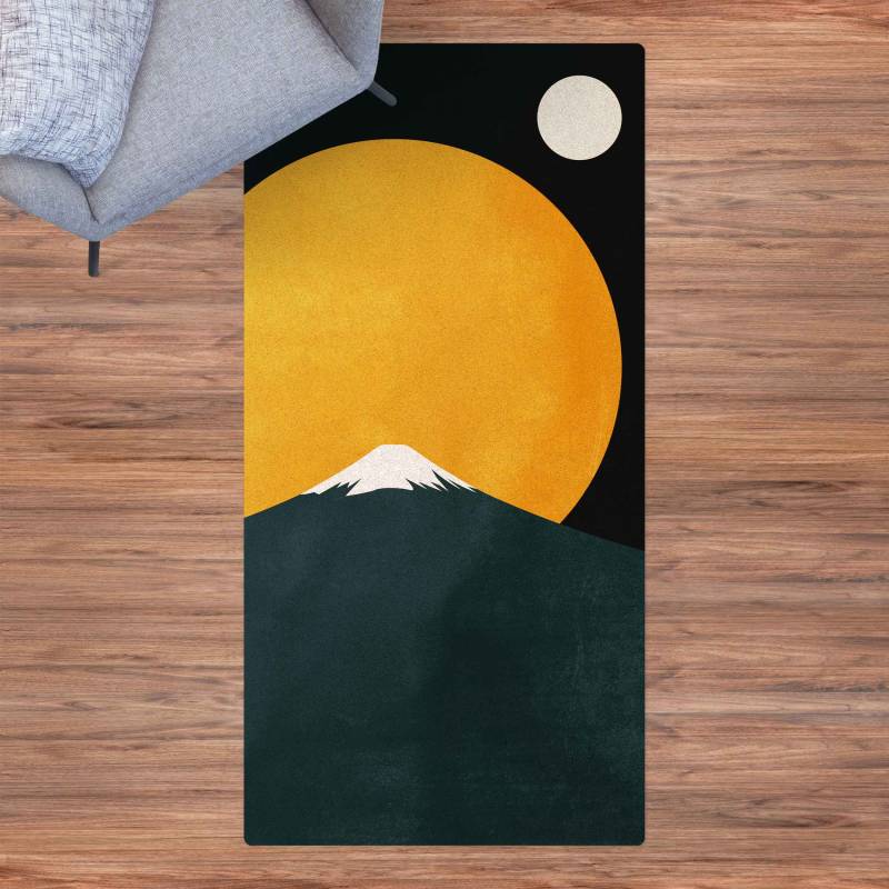 Kork-Teppich Sonne, Mond und Berge