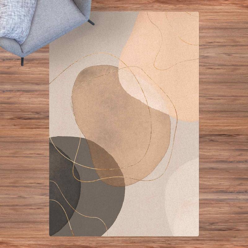 Kork-Teppich Verspielte Impressionen in Beige