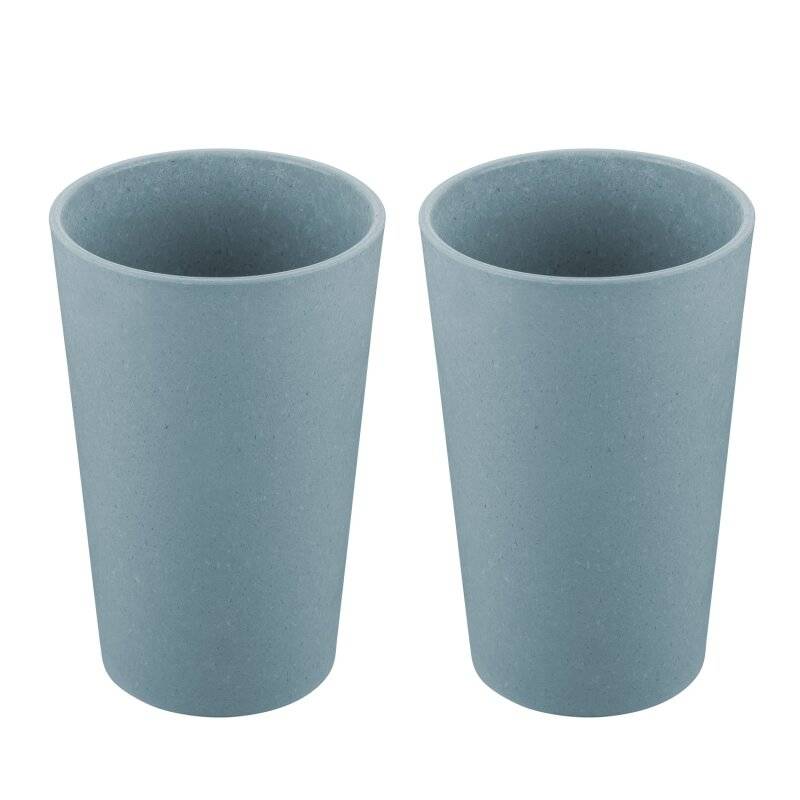 Koziol - Becher - Connect Cup - 2er Set - Flower Blue - L