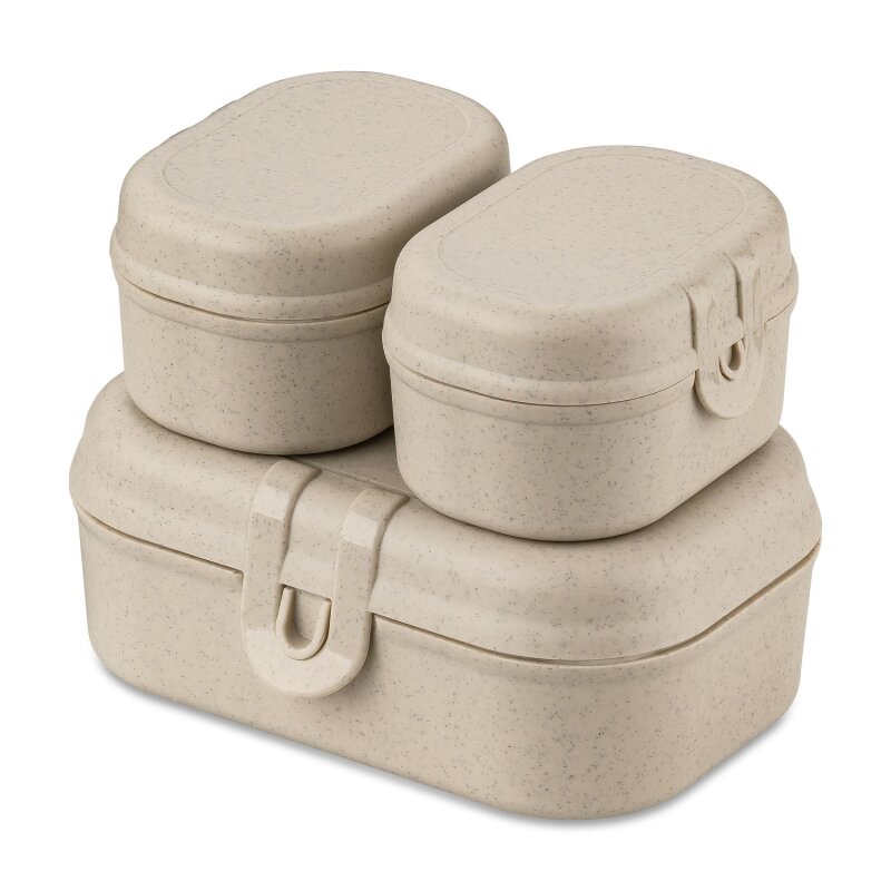 Koziol - Lunchbox - 3er Set - Pascal - Sand