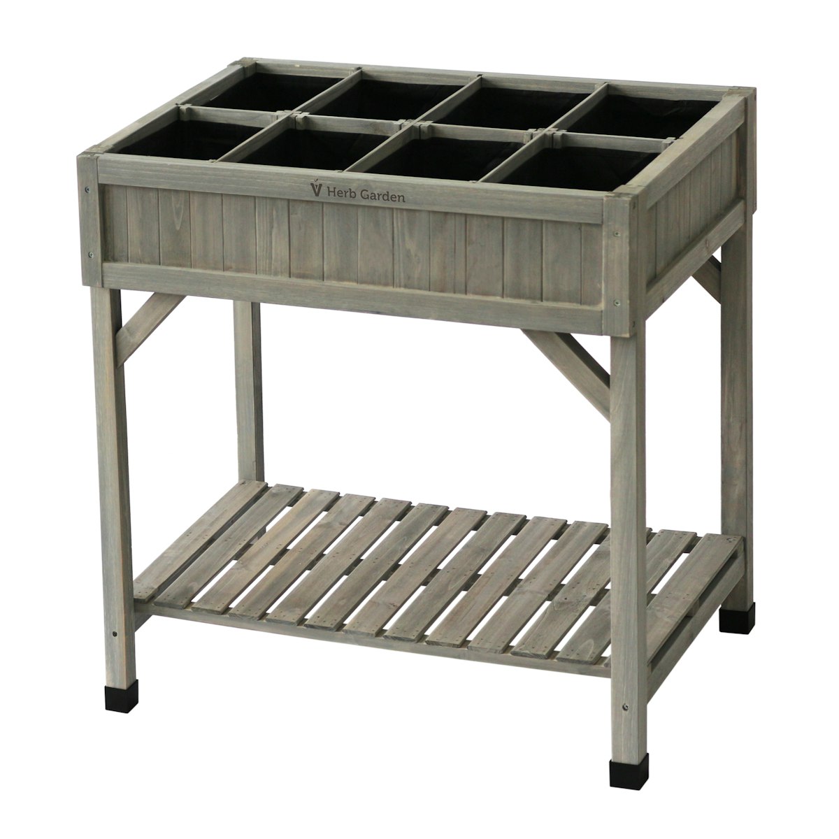 Kräuterhochbeet VegTrug 78 x 58 x 80 cm Grey Wash von Noor