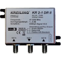 Kreiling Tech. DiSEqC 1.0 Relais 2 Eing.SatA+SatB KR 2-1 DR-II von kreiling