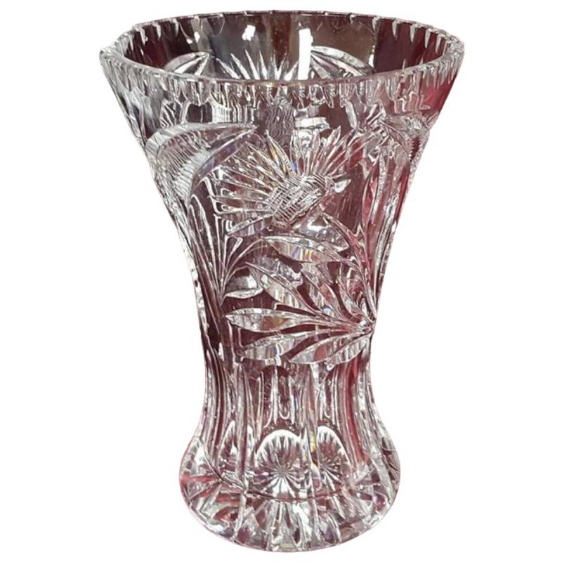 Kristallvase Glasvase Vase H 21,4 cm
