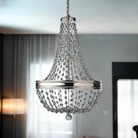 Kronleuchter CASTELO Rauchglas Ø41cm 8-flmg Lampe von ELSTEAD