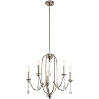 Kronleuchter Kristall Metall 61 cm breit 5x E14 Klassisch Kronleuchter Kristall Metall 61 cm breit 5x E14 Klassisch von ELSTEAD
