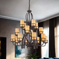 Kronleuchter LAPIDE 16-flmg kürzbar Rustikal Lampe Kronleuchter LAPIDE 16-flmg kürzbar Rustikal Lampe von ELSTEAD