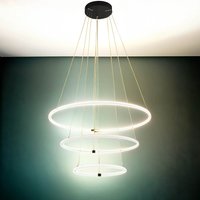 Kronleuchter LED Schwarz Weiß 3000 K 7195 lm Ø 79 cm von Searchlight