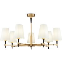 Kronleuchter Metall Stoff E14 88 cm breit Modern KAMARI von Maytoni