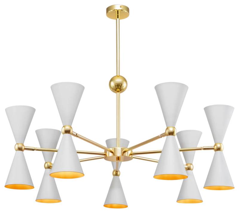 Kronleuchter Vesper Weiß max. 40 Watt