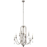 Kronleuchter Wohnzimmer B: 86,4 cm 9x E14 Kristall Metall Kronleuchter Wohnzimmer B: 86,4 cm 9x E14 Kristall Metall von ELSTEAD