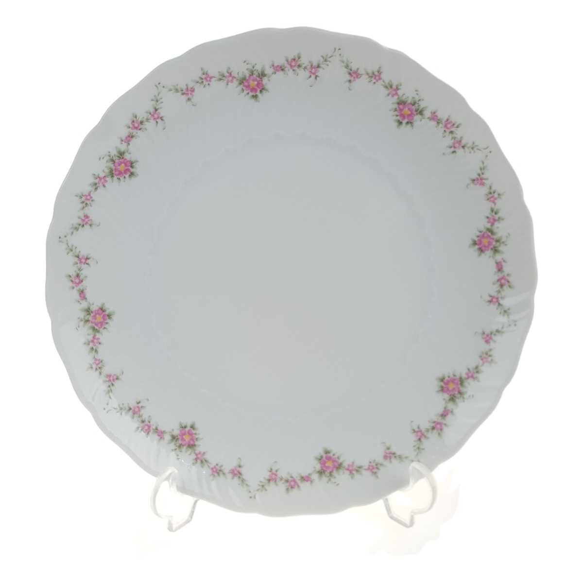 Kuchenteller 20 cm Royal Tettau rosa Blumen Form 2829 Weiß gebraucht - gut Kuchenteller 20 cm Royal Tettau rosa Blumen Form 2829 Weiß gebraucht - gut