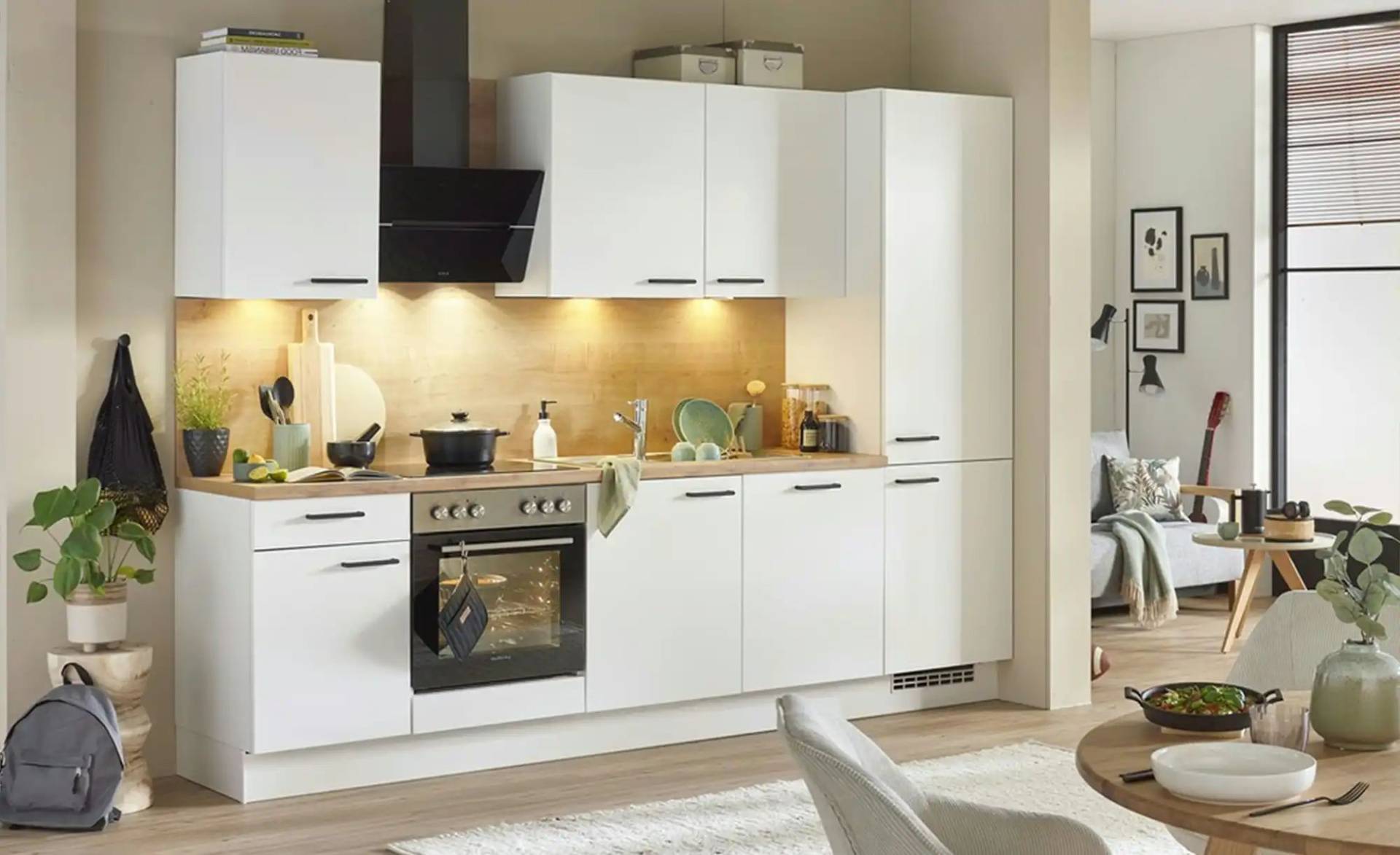 Küchenzeile   Touch ¦ Maße (cm): H: 195 T: 60.0 Küchen > Küchenblöcke mit E-Geräten - Möbel Kraft