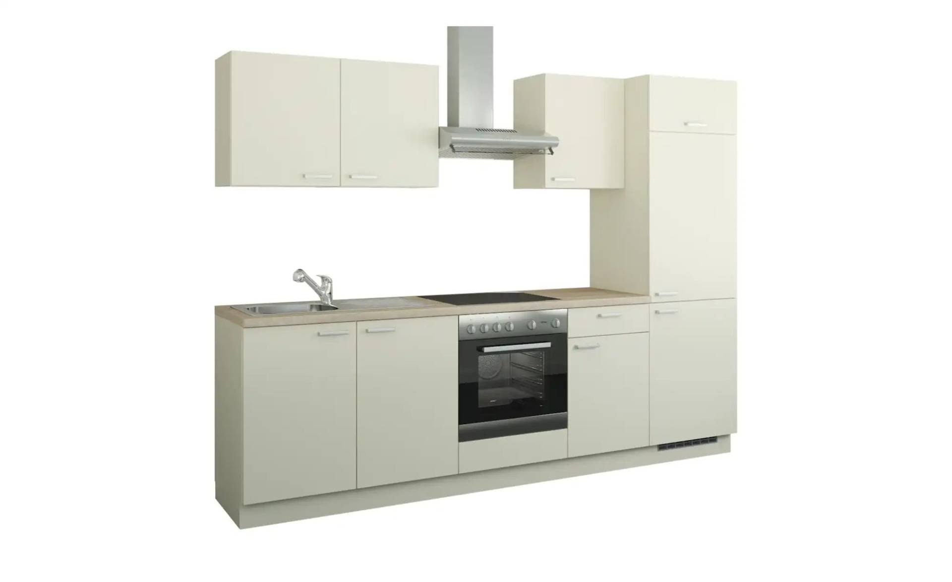 Küchenzeile mit Elektrogeräten  Aachen ¦ creme ¦ Maße (cm): B: 270 Küchen-online > Küchenblöcke mit E-Geräten - Höffner