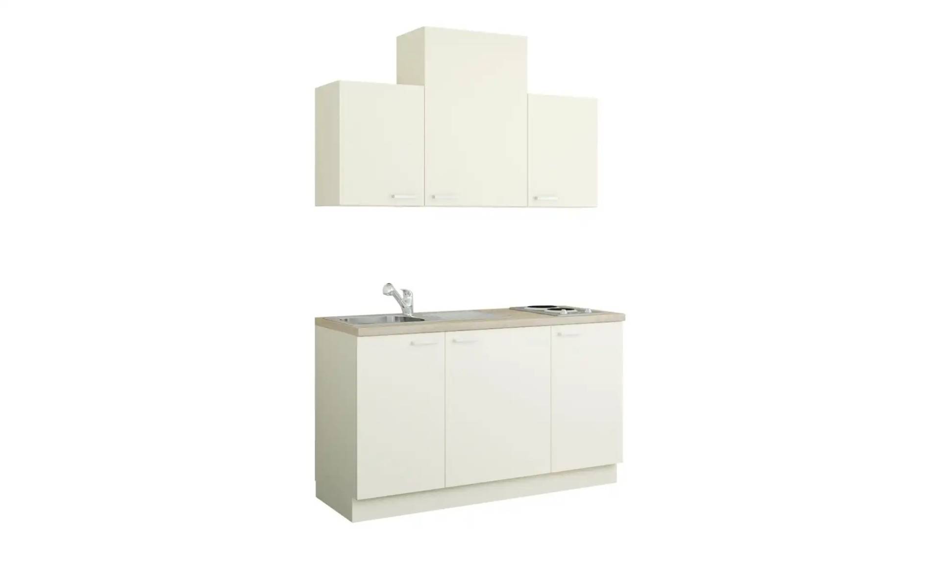 Küchenzeile mit Elektrogeräten   ¦ creme ¦ Maße (cm): B: 150 Küchen > Küchenblöcke mit E-Geräten - Möbel Kraft