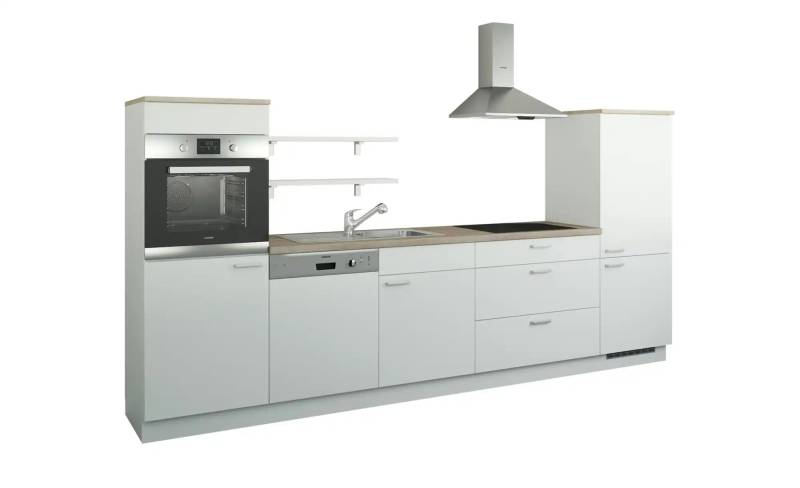 Küchenzeile ohne Elektrogeräte   ¦ weiß ¦ Maße (cm): B: 330 Küchen > Küchenblöcke ohne E-Geräte - Möbel Kraft