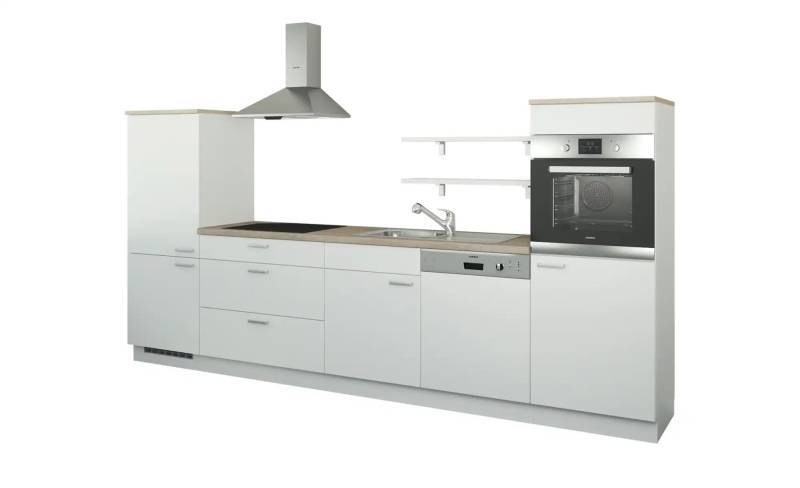 Küchenzeile ohne Elektrogeräte   ¦ weiß ¦ Maße (cm): B: 330 Küchen > Küchenblöcke ohne E-Geräte - Möbel Kraft