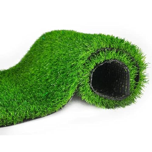 Künstliche Rasen Rollrasen Rasen 6m X 2,5m Breite Realistisch Astro-Rasen Gras Teppichboden Synthetische Grasmatte Mit Entwässerungslöchern(Size:2.5x1m) von LIUNA