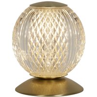 Kugel Tischleuchte Metall in Messing 13 cm G9 elegant von 121004