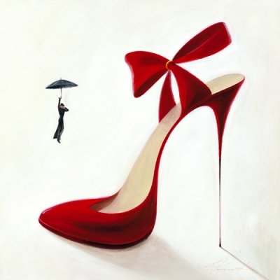 Kunstdruck, Poster "Highheels - Obsession" von Inna Panasenko, 30 x 30cm, Kunst, Kuenstler, Bild, Poster, Kult, Pop, Vintage, High Heels, hochwertige Ware - Art Galerie Shop von ART GALEB