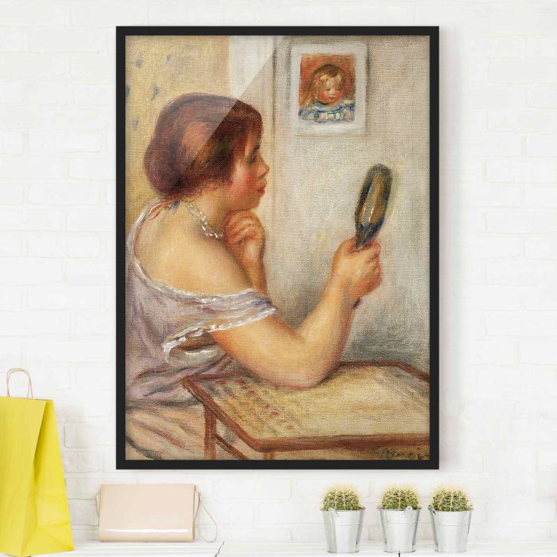 Kunstdruck mit Rahmen Auguste Renoir - Gabrielle mit Spiegel