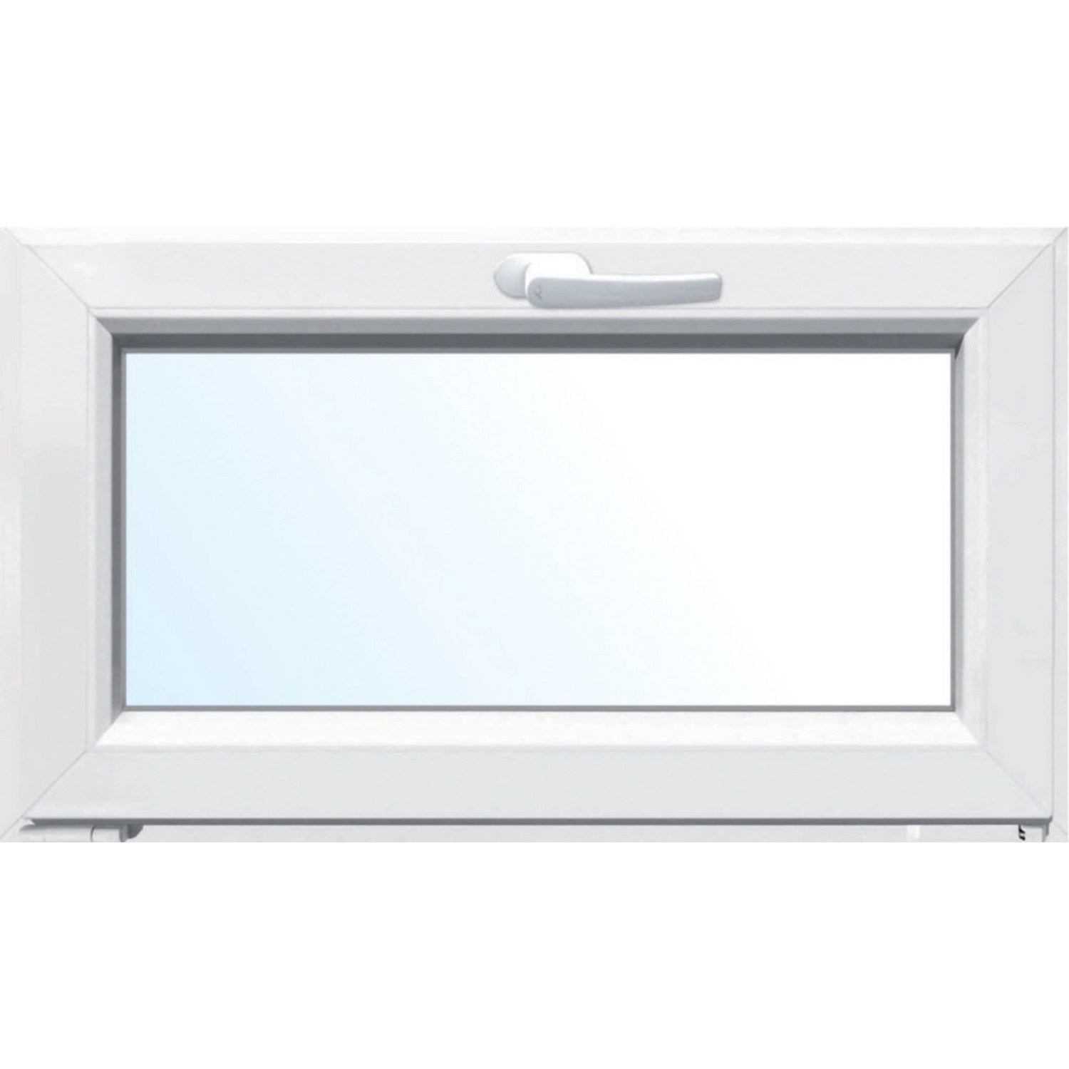 Kunststoff-Keller-Kipp-Fenster 2-Fach Verglasung Weiß 100 cm x 50 cm von -