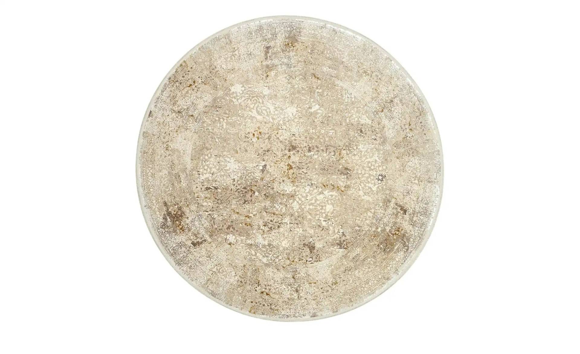 meinTeppich Kurzflorteppich  Palermo ¦ beige ¦ Synthetische Fasern ¦ Maße (cm): H: 0,8  Ø: 240 Teppiche > Vintage Teppiche - Höffner