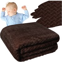 Kuscheldecke Decke fürs Bett warm schöne Tagesdecke Geschenk 200x220 cm braun Namenstag Kuscheldecke Decke fürs Bett warm schöne Tagesdecke Geschenk 200x220 cm braun Namenstag