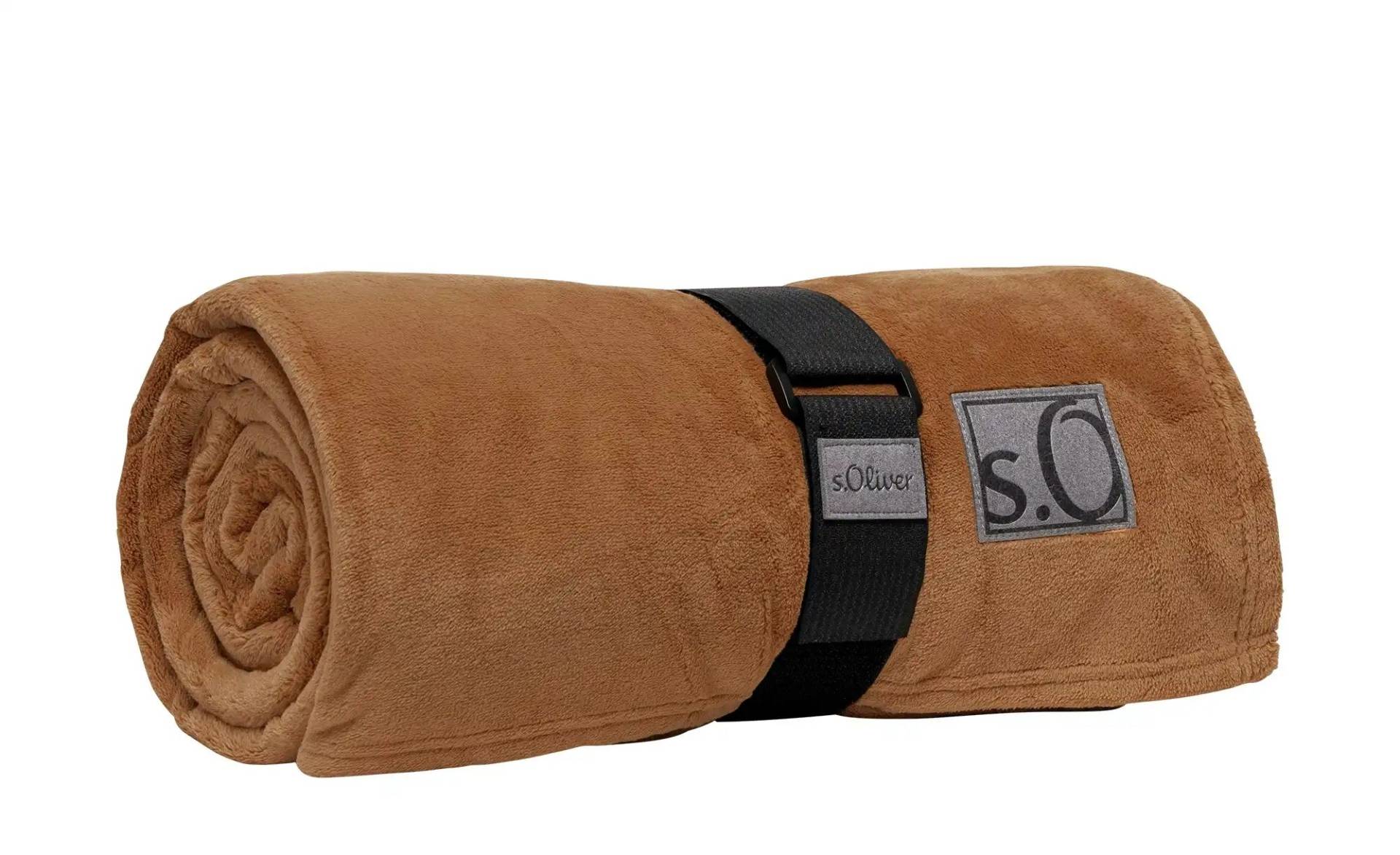 S.Oliver Kuscheldecke  Kuschelsoft ¦ braun ¦ Synthetik ¦ Maße (cm): B: 150 Heimtextilien > Kuscheldecken - Möbel Kraft